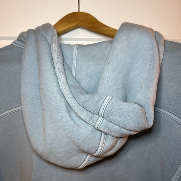 Free People Sky Blue Hooded Denim Jacket - Picture 5 of 5